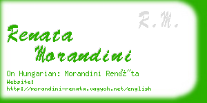 renata morandini business card